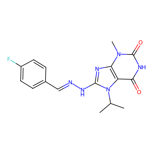 C16H17FN6O2 structure