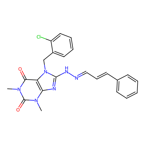C23H21ClN6O2 structure