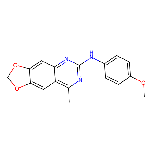 N-(4-methoxyphenyl)-8-methyl-[1,3]dioxolo[4,5-g]quinazolin-6-amine structure