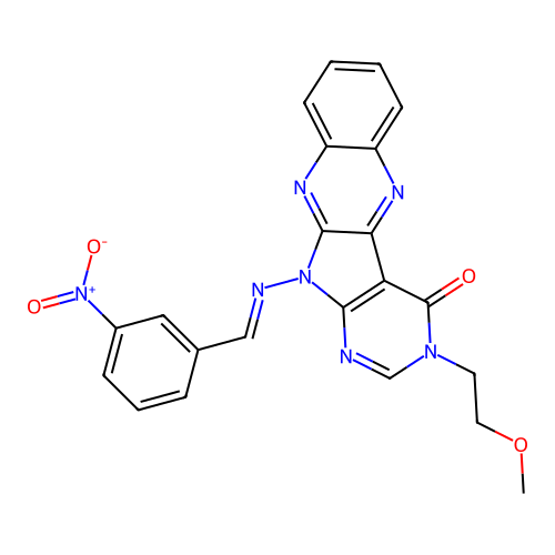 C22H17N7O4 structure