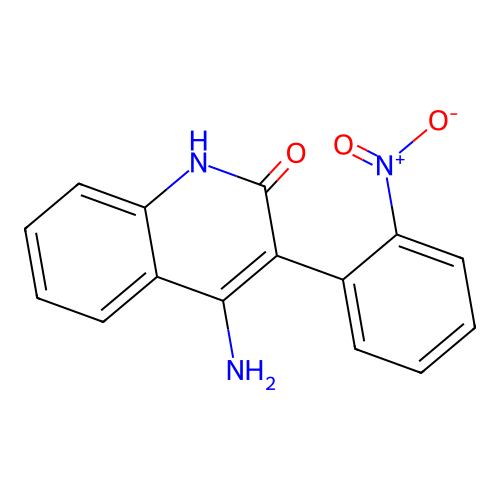 4-amino-3-(2-nitrophenyl)quinolin-2(1H)-one structure