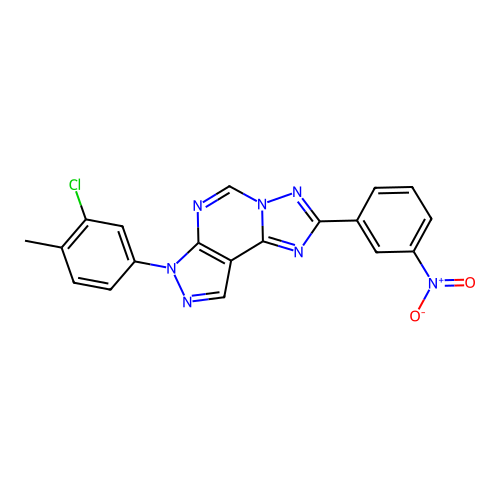 C19H12ClN7O2 structure