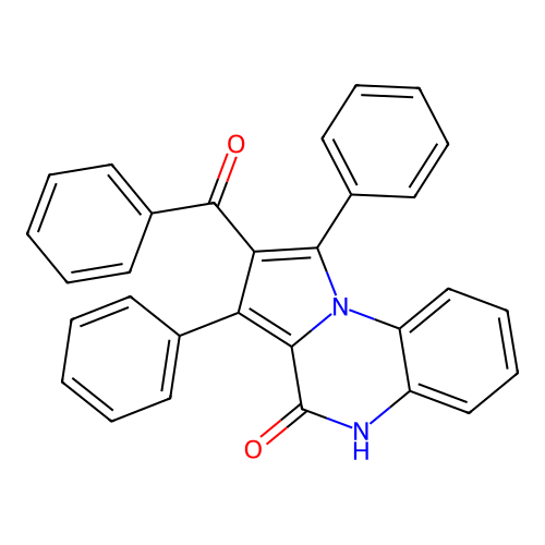 2-benzoyl-1,3-diphenylpyrrolo[1,2-a]quinoxalin-4(5H)-one structure