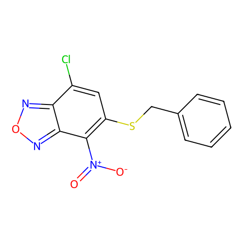 5-(Benzylsulfanyl)-7-chloro-4-nitro-2,1,3-benzoxadiazole structure