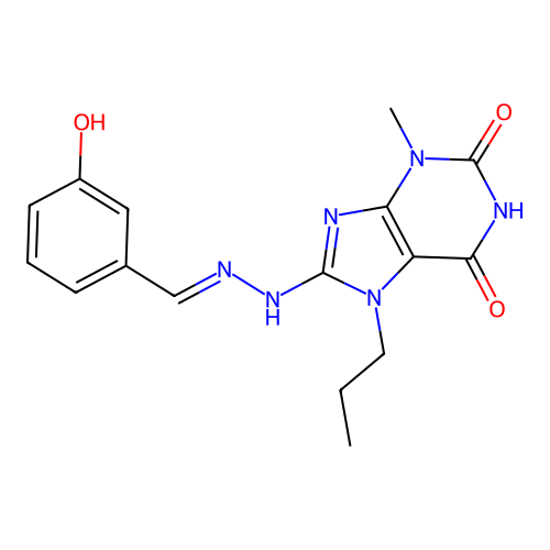 C16H18N6O3 structure