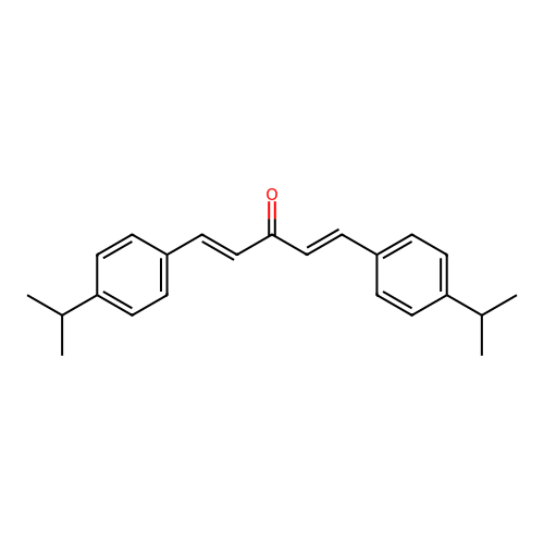 1,5-Bis(4-isopropylphenyl)-1,4-pentadien-3-one structure
