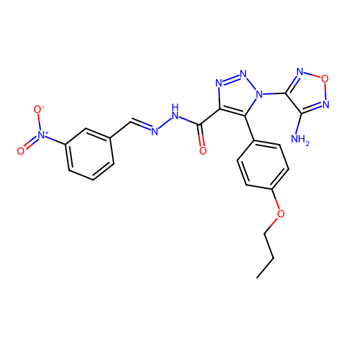 C21H19N9O5 structure