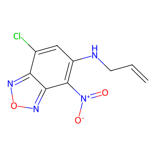 7-chloro-4-nitro-N-(prop-2-en-1-yl)-2,1,3-benzoxadiazol-5-amine structure