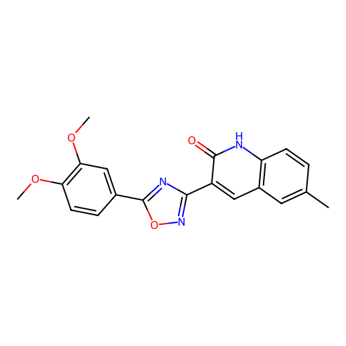 3-(5-(3,4-Dimethoxyphenyl)-1,2,4-oxadiazol-3-yl)-6-methylquinolin-2-ol structure