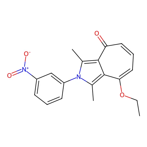 4-乙氧基-1,3-二甲基-2-(3-硝基苯基)环庚并[c]吡咯-8-酮 structure