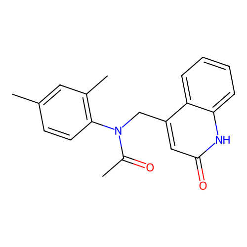 N-(2,4-dimethylphenyl)-N-[(2-oxo-1,2-dihydroquinolin-4-yl)methyl]acetamide structure
