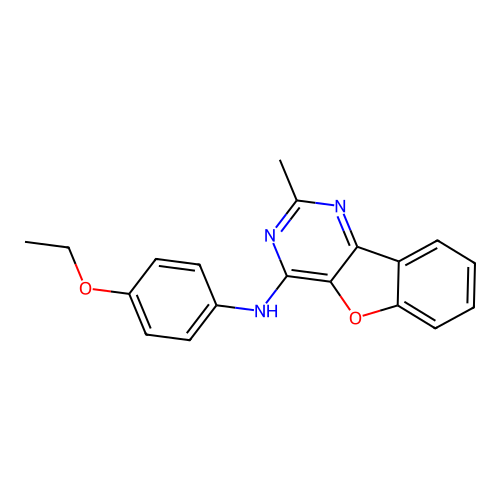 4-ethoxy-N-[(4E)-2-methyl[1]benzofuro[3,2-d]pyrimidin-4(3H)-ylidene]aniline structure