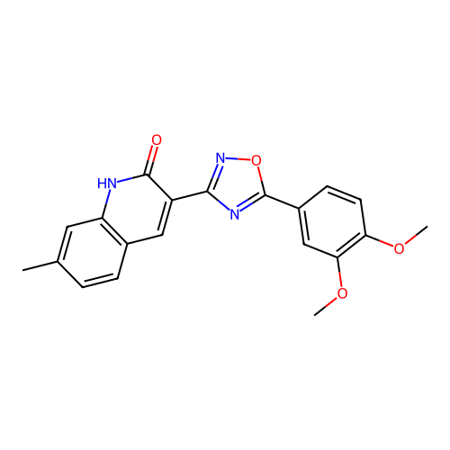 3-(5-(3,4-Dimethoxyphenyl)-1,2,4-oxadiazol-3-yl)-7-methylquinolin-2-ol structure