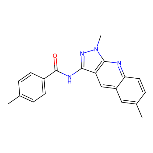 N-(1,6-dimethylpyrazolo[3,4-b]quinolin-3-yl)-4-methylbenzamide structure