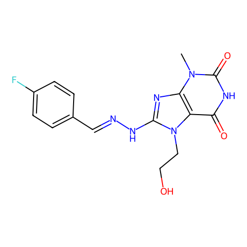 C15H15FN6O3 structure