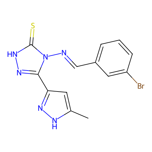 C13H11BrN6S structure