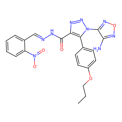 C21H19N9O5 structure
