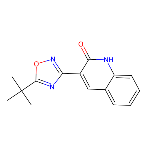 3-(5-(Tert-butyl)-1,2,4-oxadiazol-3-yl)quinolin-2-ol structure