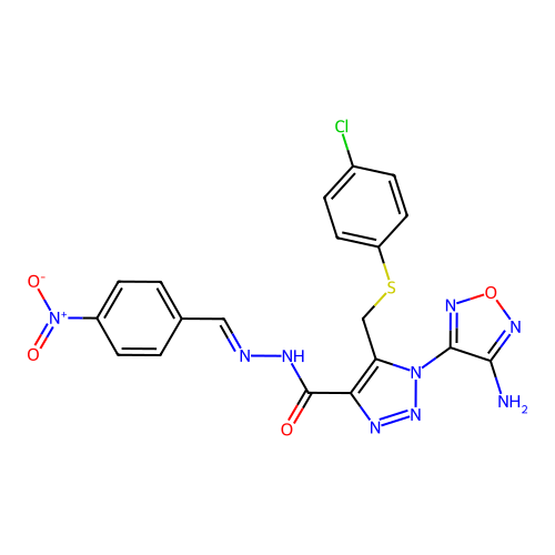 C19H14ClN9O4S structure