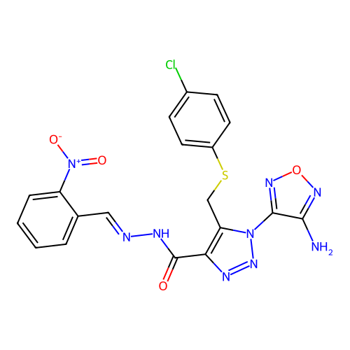C19H14ClN9O4S structure