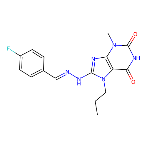 C16H17FN6O2 structure