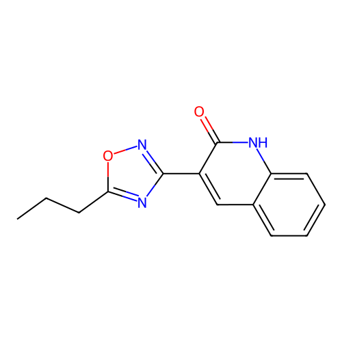 3-(5-Propyl-[1,2,4]oxadiazol-3-yl)-quinolin-2-ol structure