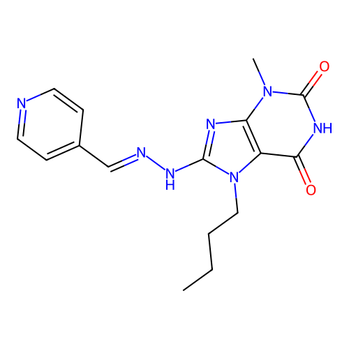 C16H19N7O2 structure