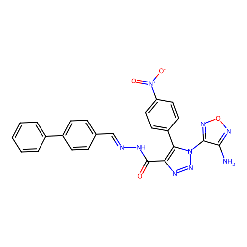C24H17N9O4 structure