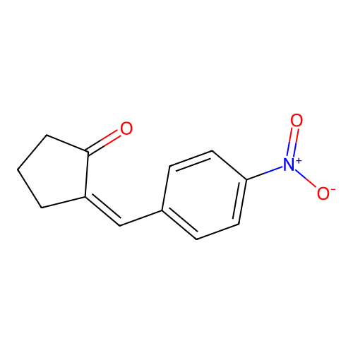 2-[(4-Nitrophenyl)methylidene]cyclopentan-1-one structure