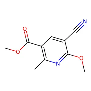 Methyl 5-cyano-6-methoxy-2-methylnicotinate structure
