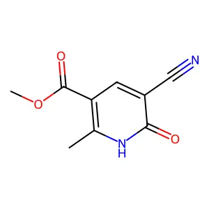 Methyl 5-cyano-6-hydroxy-2-methylnicotinate structure