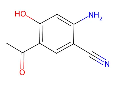 5-Acetyl-2-amino-4-hydroxybenzonitrile structure