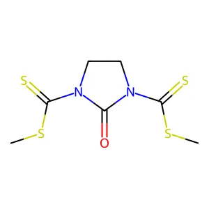 Dimethyl 2-oxoimidazolidine-1,3-dicarbodithioate structure