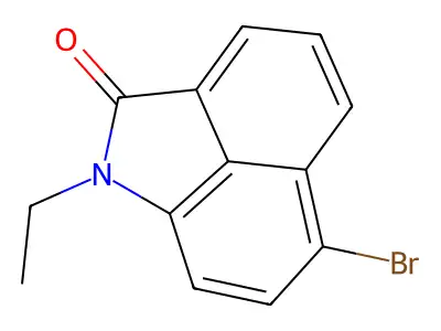 6-bromo-1-ethylbenz[cd]indol-2(1H)-one structure