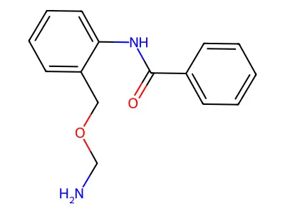 N-[2-(aminomethoxymethyl)phenyl]benzamide structure