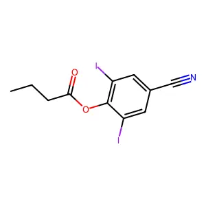 4-Cyano-2,6-diiodophenyl butyrate structure