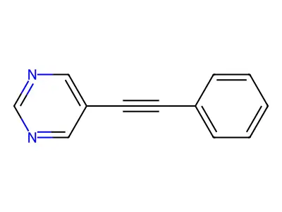5-(Phenylethynyl)pyrimidine structure