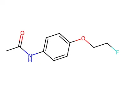 N-[4-(2-fluoroethoxy)phenyl]acetamide structure
