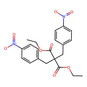 Diethyl 2,2-bis[(4-nitrophenyl)methyl]propanedioate structure