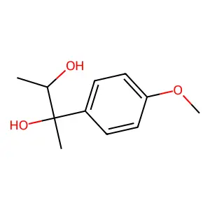 2-(4-Methoxyphenyl)butane-2,3-diol structure