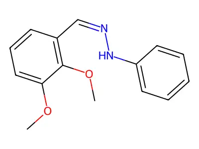 N-[(2,3-dimethoxyphenyl)methylideneamino]aniline structure