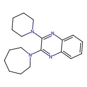 2-(Azepan-1-yl)-3-piperidin-1-ylquinoxaline structure