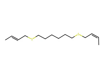 1,6-Bis(but-2-enylsulfanyl)hexane structure