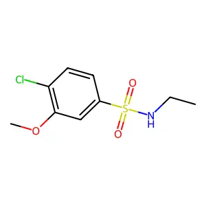 4-chloro-N-ethyl-3-methoxybenzenesulfonamide structure
