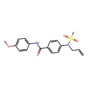 N-(4-methoxyphenyl)-4-[methylsulfonyl(prop-2-enyl)amino]benzamide structure