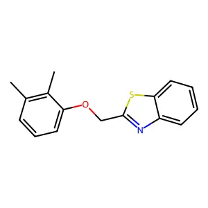 2-[(2,3-Dimethylphenoxy)methyl]-1,3-benzothiazole structure