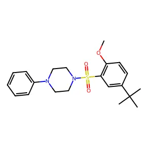 1-(5-Tert-butyl-2-methoxyphenyl)sulfonyl-4-phenylpiperazine structure