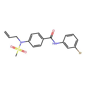 N-(3-bromophenyl)-4-[methylsulfonyl(prop-2-enyl)amino]benzamide structure