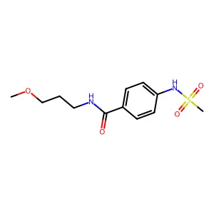 4-(methanesulfonamido)-N-(3-methoxypropyl)benzamide structure