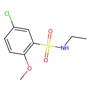 5-氯-N-乙基-2-甲氧基苯磺酰胺 structure